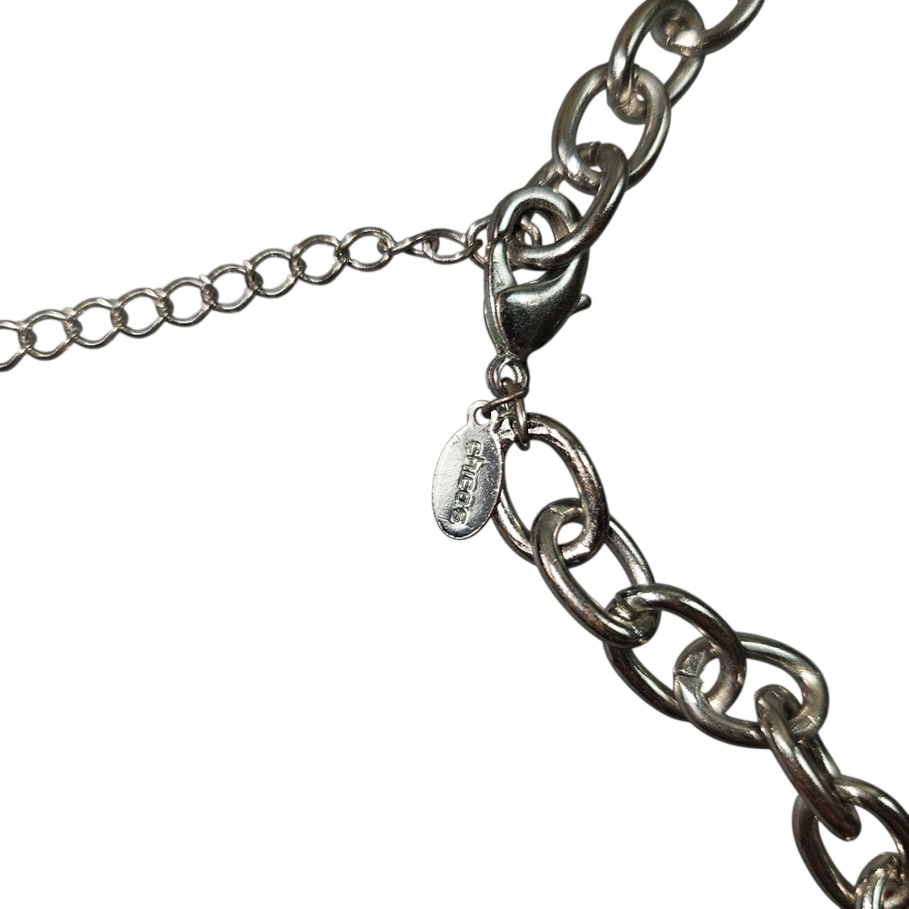 Chico's Vintage Silver Link Statement Necklace - image 5